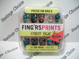Fing'rs Prints Street Beat Press-On Nails #31317 Block Party - $7.17