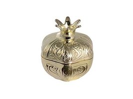 LaModaHome Gold Small Pomegranate Sugar Bowl for Home, Kitchen and Wedding Party - £18.94 GBP