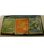 GERMANY   &quot; RHINELAND   1000 YEARS&quot;  STAMPS   SCOTT # 347-49   USED - $1.25