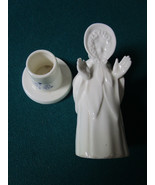 GAMP DELFT HOLLAND CANDLE HOLDER WHITE CERAMIC 4 1/2&quot;  [*67] - $64.35