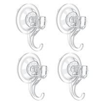 Suction Cup Hooks, Small Clear Heavy Duty Vacuum Suction Hooks Shower Wa... - £15.04 GBP