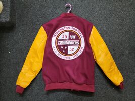 Washington Commanders Varsity Letterman Jacket - Burgundy &amp; Gold - $165.00