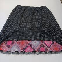 Versailles New York 71-M8871 Women's Pink/Black Reversible Pull-On Skirt Size 2X image 4