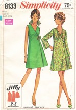 Misses&#39; DRESS Vintage 1969 Simplicity Pattern 8133 Size 10 - $12.00