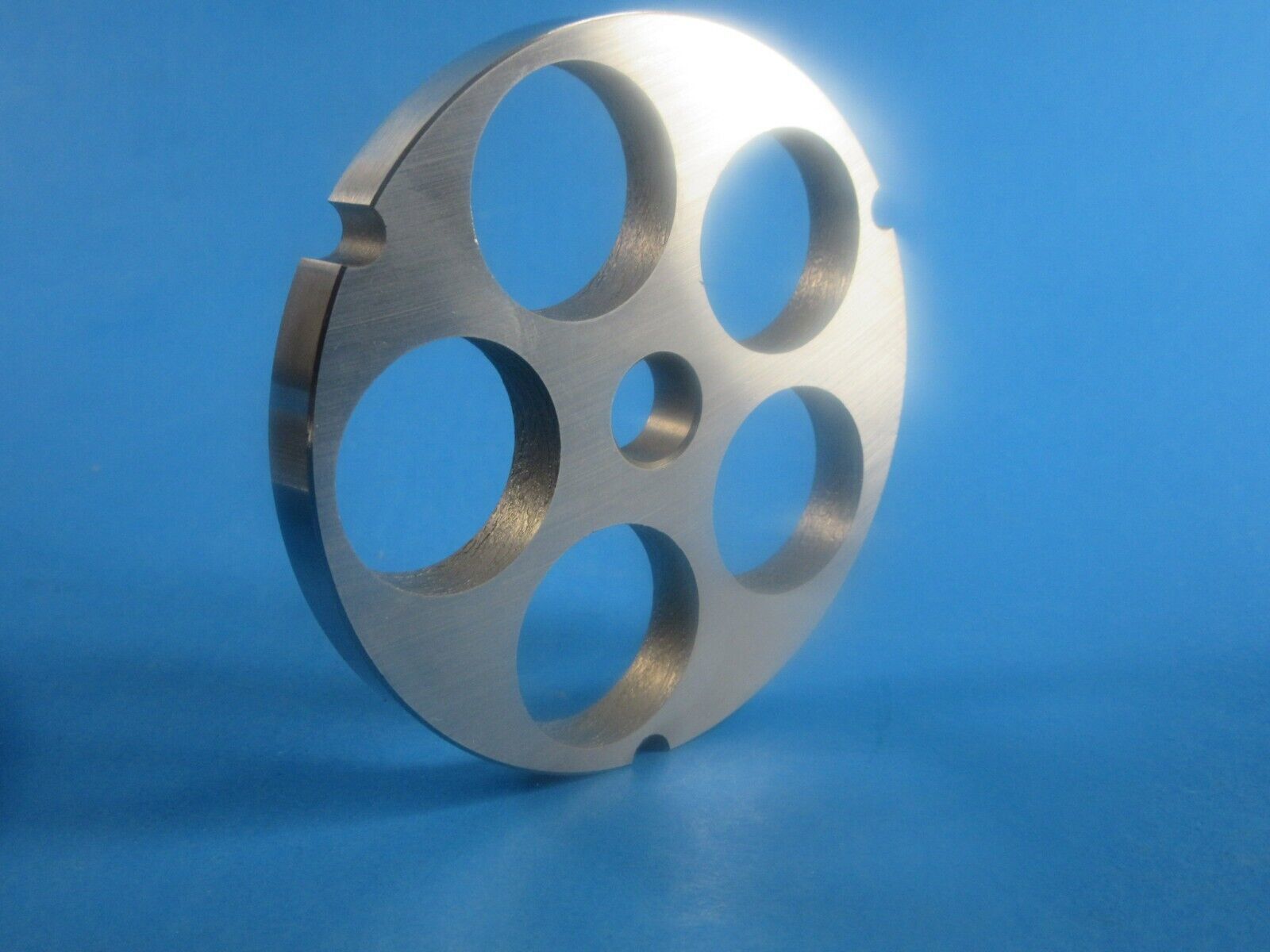 #22 x 1&quot; LARGE holes STAINLESS Meat Food Grinder Plate Disc Hobart  LEM etc - $27.20