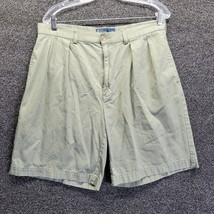 Vtg Polo Double Pleated Khaki Shorts (Est. 34) (No tag) - £17.43 GBP