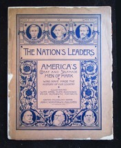 1895 book The Nations Leaders J Paul Jones Ben Franklin John Hancock Robt Fulton - £7.00 GBP