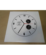 Route 66 Double Gauge Wall Clock Official Licensed Metal Frame White - $21.21 CAD