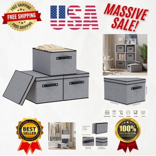 Stylish 8-Pack 13x13 Fabric Storage Bins with Handles for Home Décor & Storage Item image 13