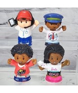 Fisher Price Figures People Lot of 4 Barbie Pilot School Boy  - £12.45 GBP