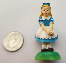 Walt Disney Alice In Wonderland Miniature Figure 1 1/2 Inches Tall Resin/PVC - $19.99