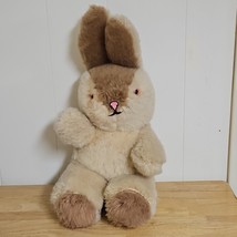 Vintage Dollcraft Easter Bunny Rabbit 31&quot; Large Plush Brown Pink Spangle... - $540.22 MXN