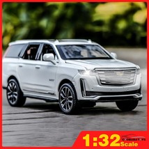 Scale 1/32 Escalade SUV Metal Diecast Alloy Toy Car Model Trucks For Kids Toys s - £14.55 GBP