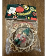 Pier One Ornament Wooden Holiday Christmas Child Winter 3” NOS 90’s Vint... - £10.49 GBP