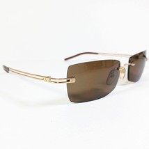 Givenchy SGV 004 Col 300X Gold/Brown Vintage Slim Rimless Sunglasses w/Case - $149.92 CAD