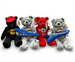 Lot 4 Hard Rock Cafe Herrington Teddy Bear Maui London Dallas Beara Char... - $22.80