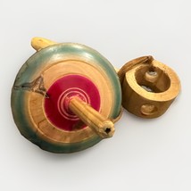 Mexico Classic Wooden Toy Spinning Top Trompo Jugete Handmade Simple Pul... - $275.87 MXN