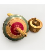 Mexico Classic Wooden Toy Spinning Top Trompo Jugete Handmade Simple Pul... - $275.87 MXN