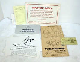 Vintage The Fisher Radio Model 960 Chassis Layout, Tag and Misc Documents - $9.99