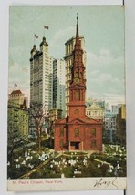 NY St. Paul&#39;s Chapel 1908 New York to Freedom Pa Postcard M6 - £5.45 GBP