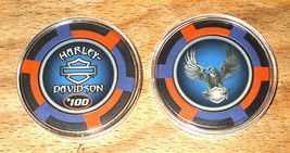 (1) $100. Harley Davidson Poker Chip Golf Ball Marker - £6.25 GBP
