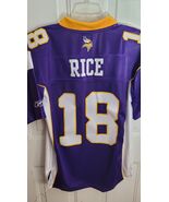 Reebok Premier NFL Jersey Minnesota Vikings Sidney Rice Purple Men's S - $49.49