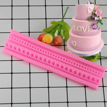 3D Rope Silicone Pearl Chain Cake Border Molds Cupcake Fondant Cake Deco... - £8.39 GBP