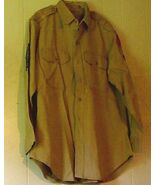 1954 US Army Air Defense Command Sgt. 1st Class Khaki Shirt 46 XXL 16 x ... - €21,61 EUR