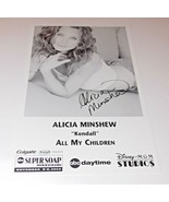 Alicia Minshew Autograph Reprint Photo 9x6 All My Children 2003 Tainted ... - £7.97 GBP