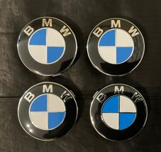 4x BMW 68mm Wheel Centre Round Caps Blue White Black Grey - $27.00