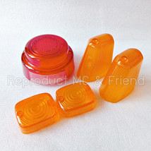 Set 5 pcs. : Tail Light Lens + Turn Signal Lens For Honda C200 CA200 C20... - £25.31 GBP