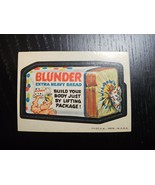 Topps Wacky Packages 2nd Series 1973 BLUNDER Bread Sticker Vintage Unpeeled - $27.12 CAD