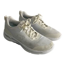 Skechers Womens Shoes Size 7.5 Air Cooled Arch Fit Go Walking Shoes White Laceup - £33.31 GBP