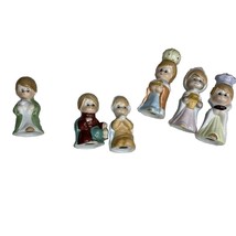 Vintage Porcelain Hand Painted Children’s Nativity Set Wise Men, Shepherd - £11.49 GBP