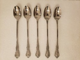 Oneida Distinction Deluxe KENNETT SQUARE 5 Tea Stirring Spoons Lot Set Flatware - £15.97 GBP