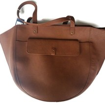 Half Moon Tote Handbag Universal Thread Goods Co Cognac Everyday Bag - £11.10 GBP