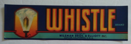 Vintage 1940&#39;s WHISTLE Brand Cutler California Fruit Crate Label - $3.99