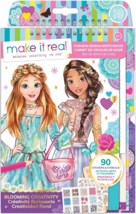 Fashion Design Sketchbook Coloring Paper for Girls w/ Stickers &amp; Stencils - £8.62 GBP
