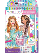 Fashion Design Sketchbook Coloring Paper for Girls w/ Stickers &amp; Stencils - £8.59 GBP