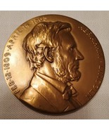 ABRAHAM LINCOLN  BRONZE MEDAL MEDALLIC ARTS CO. 70 mm, 2 3/4&quot; - $1,382.13 MXN