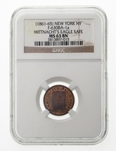 Mittnacht&#39;s Águila Seguro Token New York Ny Graduado Por NGC Como MS-63 ... - £157.76 GBP