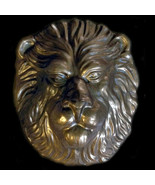 Large and Heavy Lion Head wall sculpture plaque in Bronze Finish - £116.07 GBP