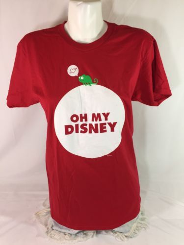 Hanes Man Red. Disneyland Shirt Size Medium 100% Cotton Bin58#35 - £17.80 GBP