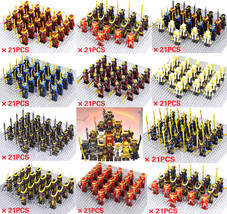 226pcs Japanese Samurai Bushi Warriors Collection Custom Minifigure Army... - $377.90 MXN+