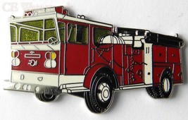 Fire Engine Firefighter Fireman Large Truck Lapel Pin Badge 1.5 Inches - £4.93 GBP