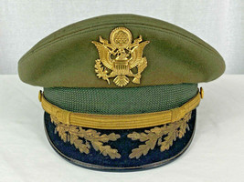 Vintage Vietnam Era U.S. Army Field Grade Officer Dress Hat & Eagle Badge Sz 7 - $39.59