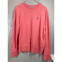 Polo Ralph Lauren Mens Pony Crew Neck Jersey Pullover Pink Sweatshirt Si... - $558.84 MXN