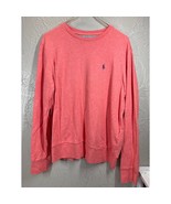 Polo Ralph Lauren Mens Pony Crew Neck Jersey Pullover Pink Sweatshirt Si... - $558.84 MXN