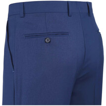 Men's Renoir Flat Front Suit Separate Pants Slim Fit Slacks 201-20 R. Blue image 3