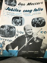 Don Messer&#39;s Jubilee Song Folio Songbook Sheet Music 1960 Down East Fiddling - $17.77